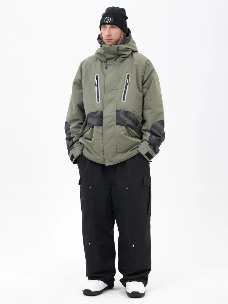 Men's Chillform Reflective Camo Snow Suit – Glow Trail Jacket with Baggy Snow Pants Set - Image 18