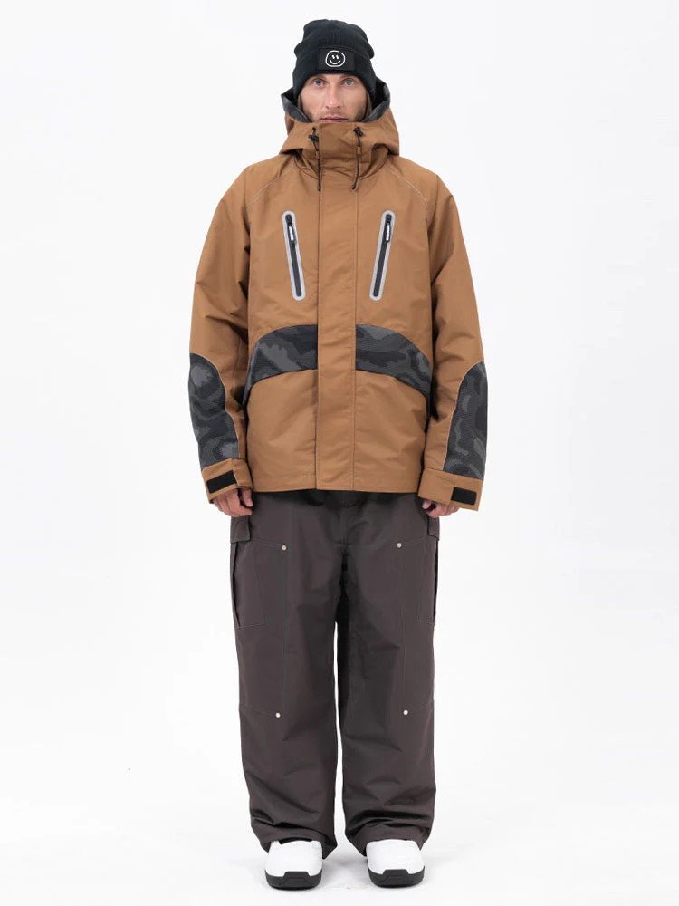 Men's Chillform Reflective Camo Snow Suit – Glow Trail Jacket with Baggy Snow Pants Set - Image 20