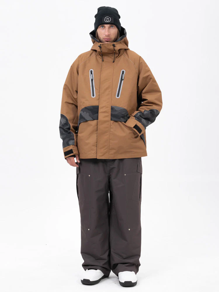 Men's Chillform Reflective Camo Snow Suit – Glow Trail Jacket with Baggy Snow Pants Set - Image 21