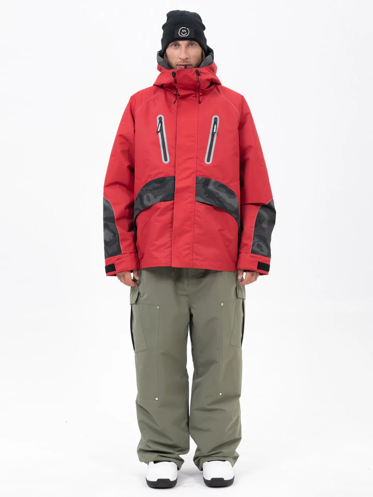Men's Chillform Reflective Camo Snow Suit – Glow Trail Jacket with Baggy Snow Pants Set - Image 28