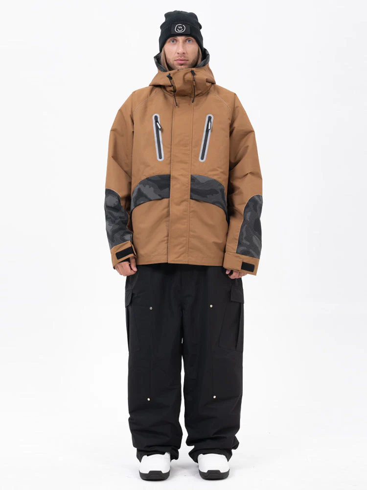 Men's Chillform Reflective Camo Snow Suit – Glow Trail Jacket with Baggy Snow Pants Set - Image 5