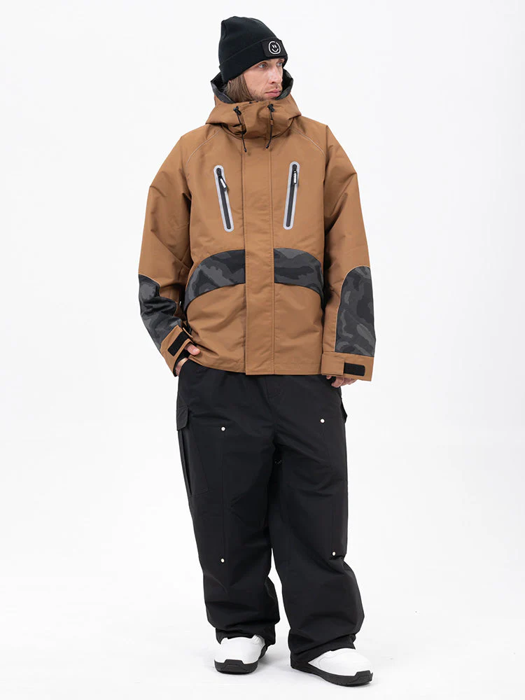 Men's Chillform Reflective Camo Snow Suit – Glow Trail Jacket with Baggy Snow Pants Set - Image 7
