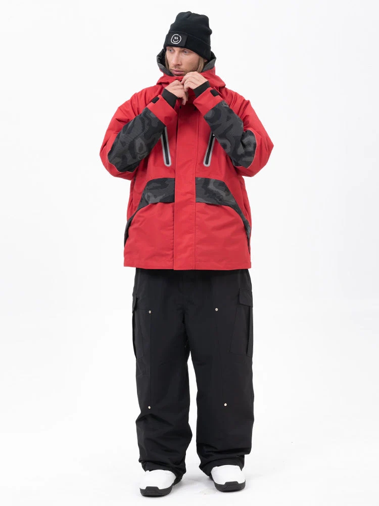 Men's Chillform Reflective Camo Snow Suit – Glow Trail Jacket with Baggy Snow Pants Set - Image 9