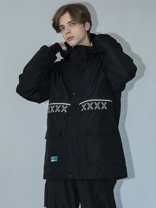 Men's Dook Snow Winter Land Cargo Snowboard Jacket - Image 4