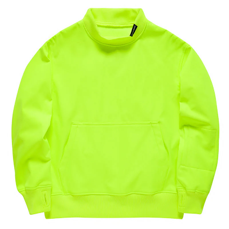 Men's Freestyle Round Neck Sweater Kangaroo Pocket Fleece Pullover - Image 4