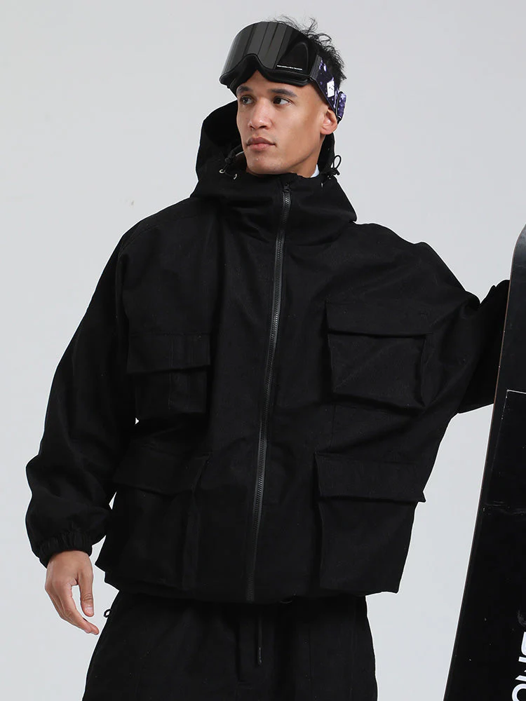 Men's Gsou Snow Alpine Cruiser Fleece Oversize Baggy Snowboard Jacket - Image 5