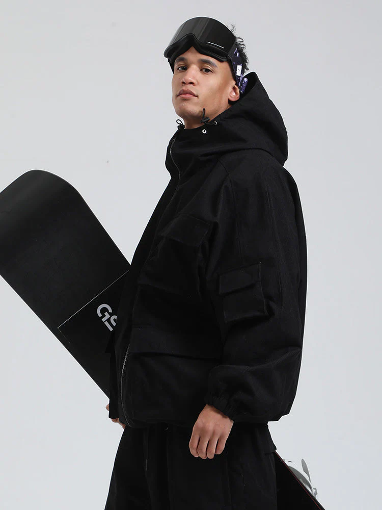 Men's Gsou Snow Alpine Cruiser Fleece Oversize Baggy Snowboard Jacket - Image 6