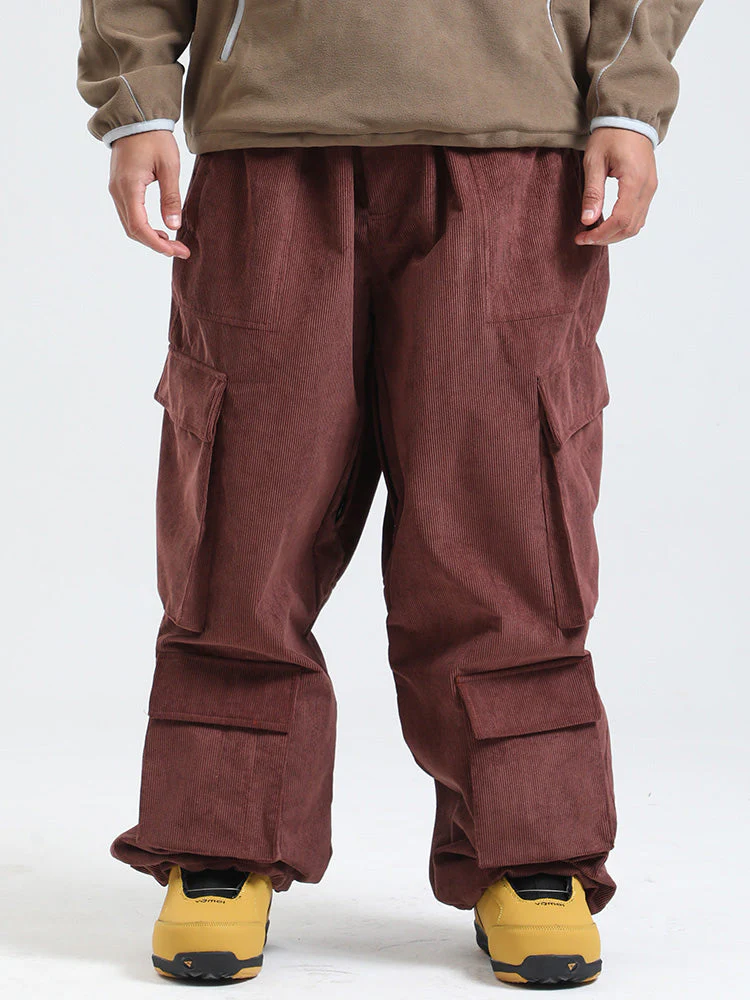 Men's Gsou Snow Alpine Cruiser Fleece Oversize Baggy Snowboard Pants - Image 8