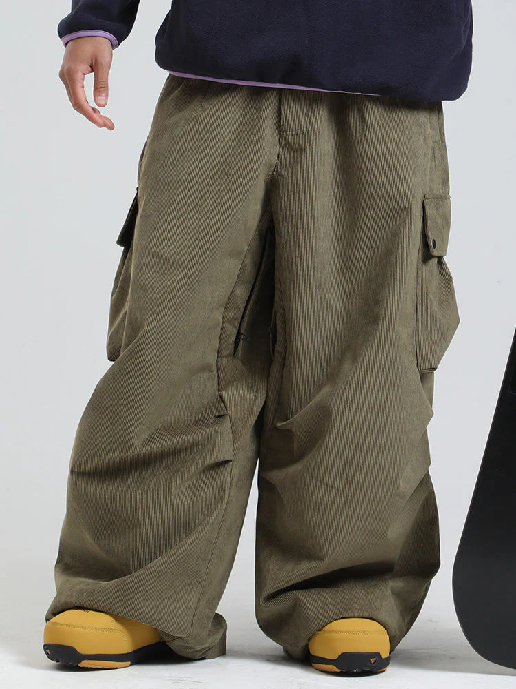 Men's Gsou Snow ChillFlex Urban Style Fleece Baggy Snowboard Pants - Image 3