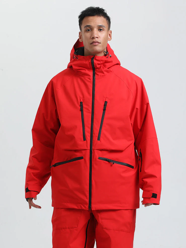Men's Gsou Snow Durable Mountain Pro All Function Cargo Snow Jacket - Image 15