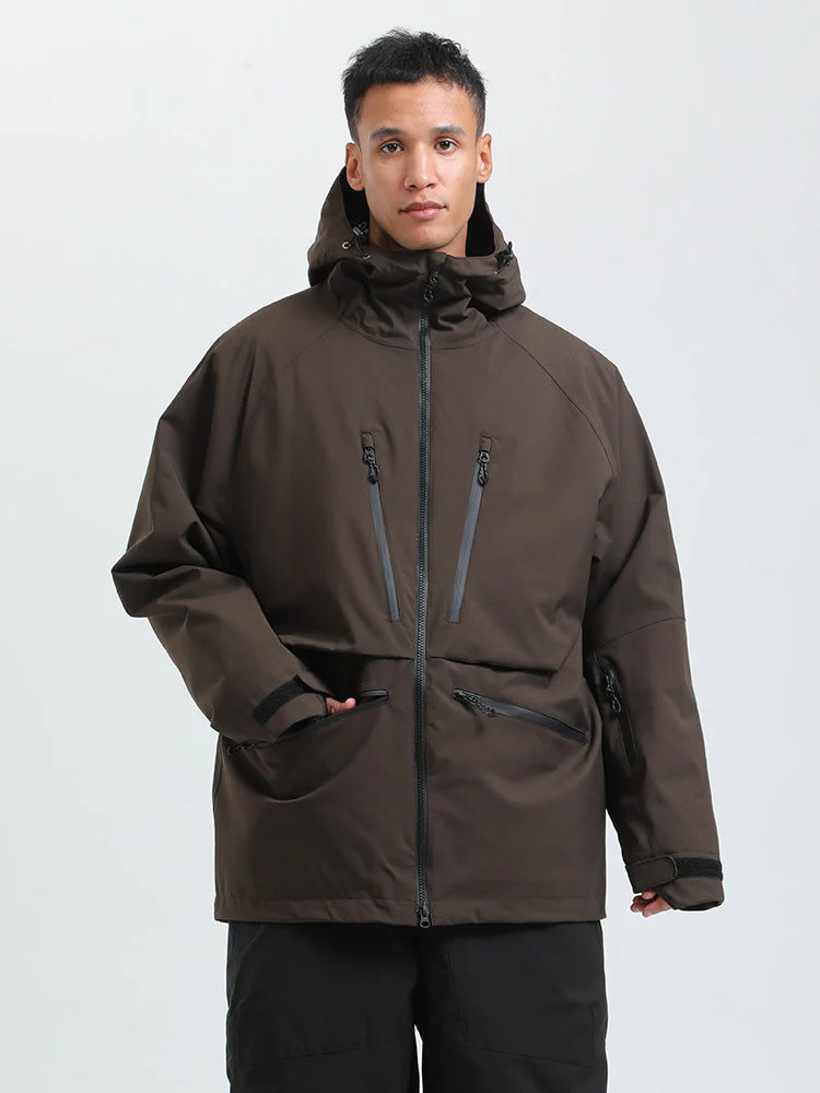 Men's Gsou Snow Durable Mountain Pro All Function Cargo Snow Jacket - Image 21