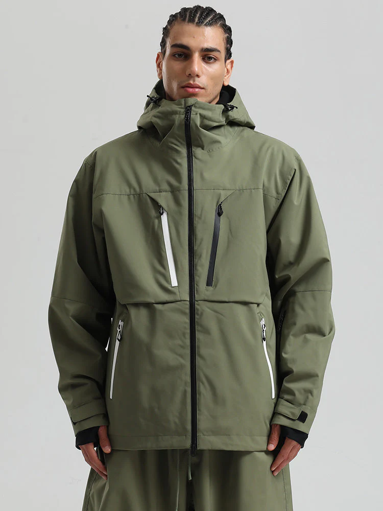 Men's Gsou Snow Durable Mountain Pro Winter Function Cargo Snow Jacket - Image 3