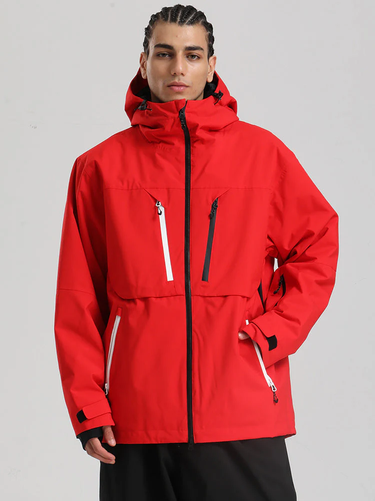 Men's Gsou Snow Durable Mountain Pro Winter Function Cargo Snow Jacket - Image 7