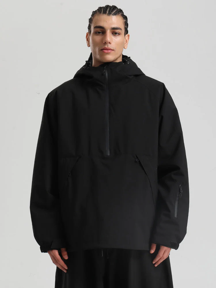Men's Gsou Snow Durable Urban Vibe Pullover Anorak Snowboard Jacket - Image 11