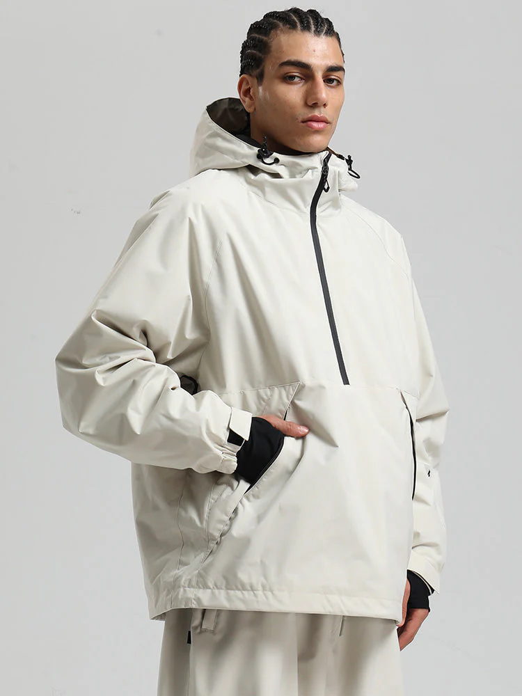 Men's Gsou Snow Durable Urban Vibe Pullover Anorak Snowboard Jacket - Image 14