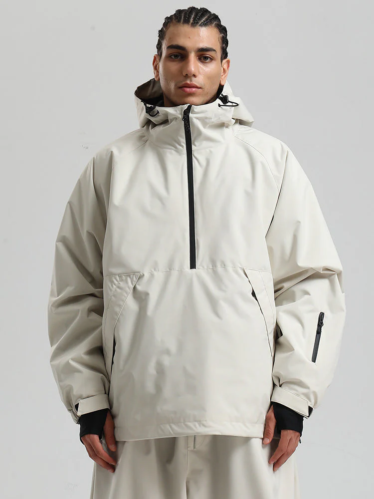 Men's Gsou Snow Durable Urban Vibe Pullover Anorak Snowboard Jacket - Image 15