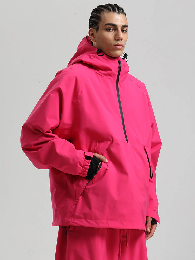 Men's Gsou Snow Durable Urban Vibe Pullover Anorak Snowboard Jacket - Image 17