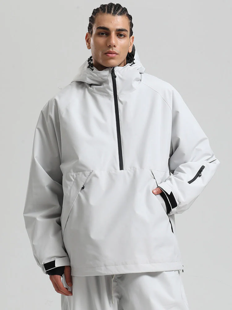 Men's Gsou Snow Durable Urban Vibe Pullover Anorak Snowboard Jacket - Image 19