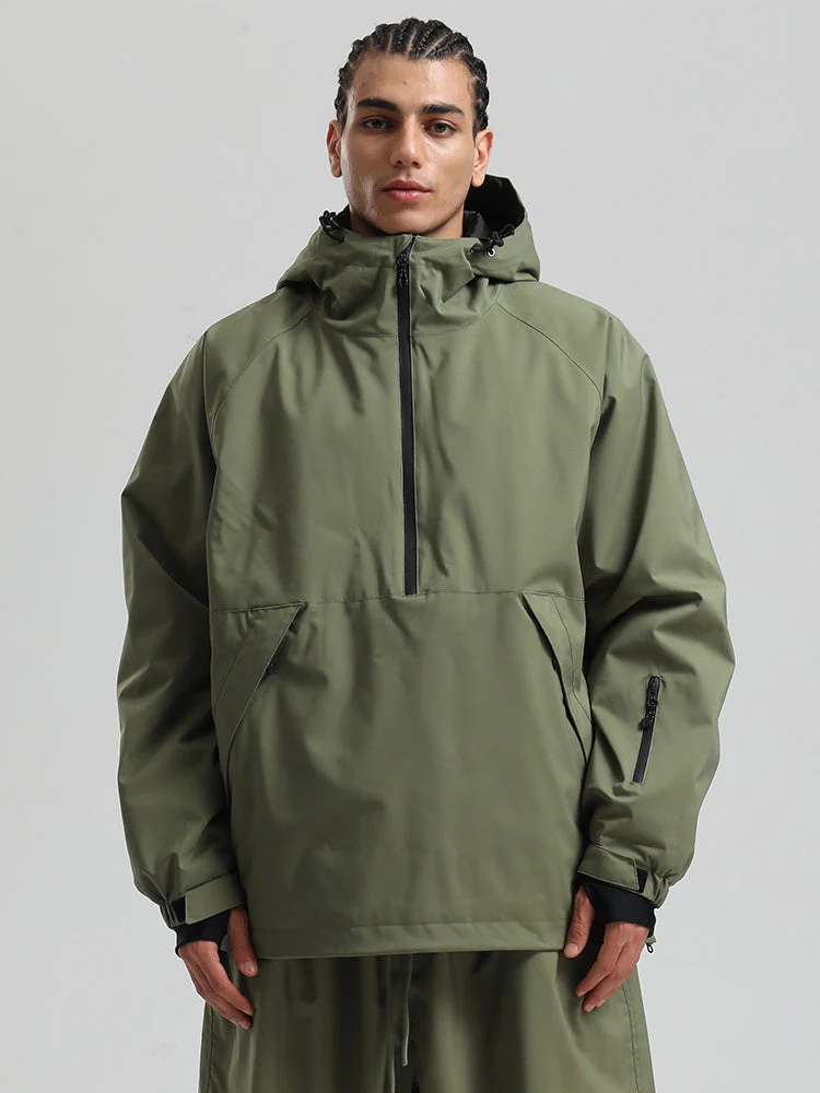 Men's Gsou Snow Durable Urban Vibe Pullover Anorak Snowboard Jacket - Image 2