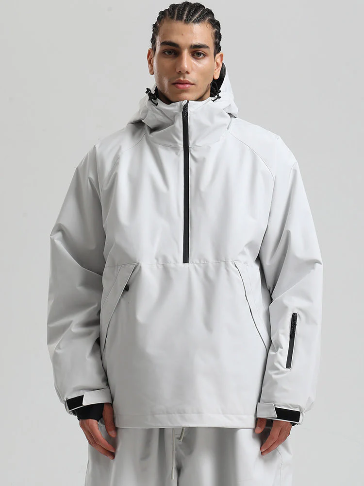 Men's Gsou Snow Durable Urban Vibe Pullover Anorak Snowboard Jacket - Image 20