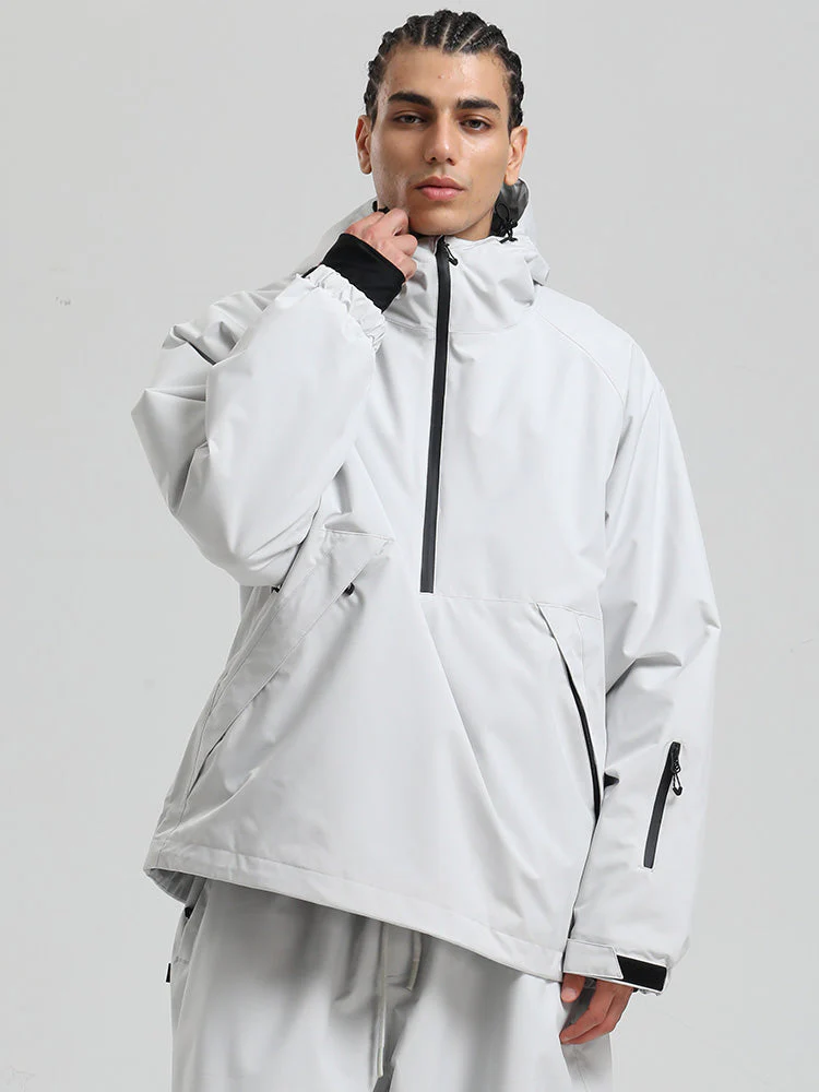Men's Gsou Snow Durable Urban Vibe Pullover Anorak Snowboard Jacket - Image 21