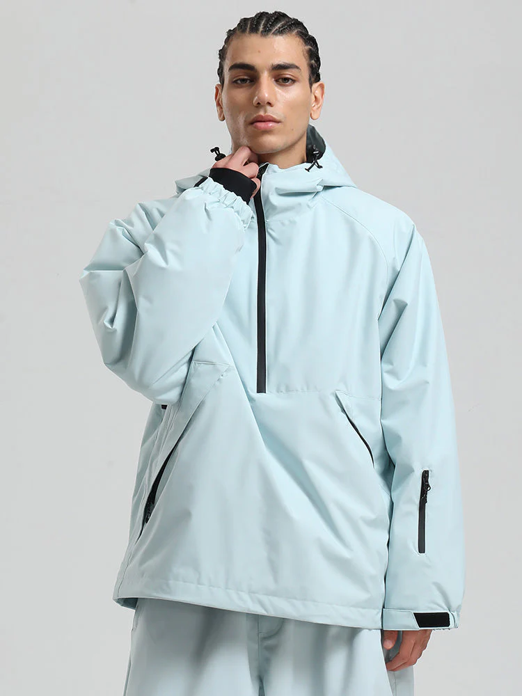 Men's Gsou Snow Durable Urban Vibe Pullover Anorak Snowboard Jacket - Image 22