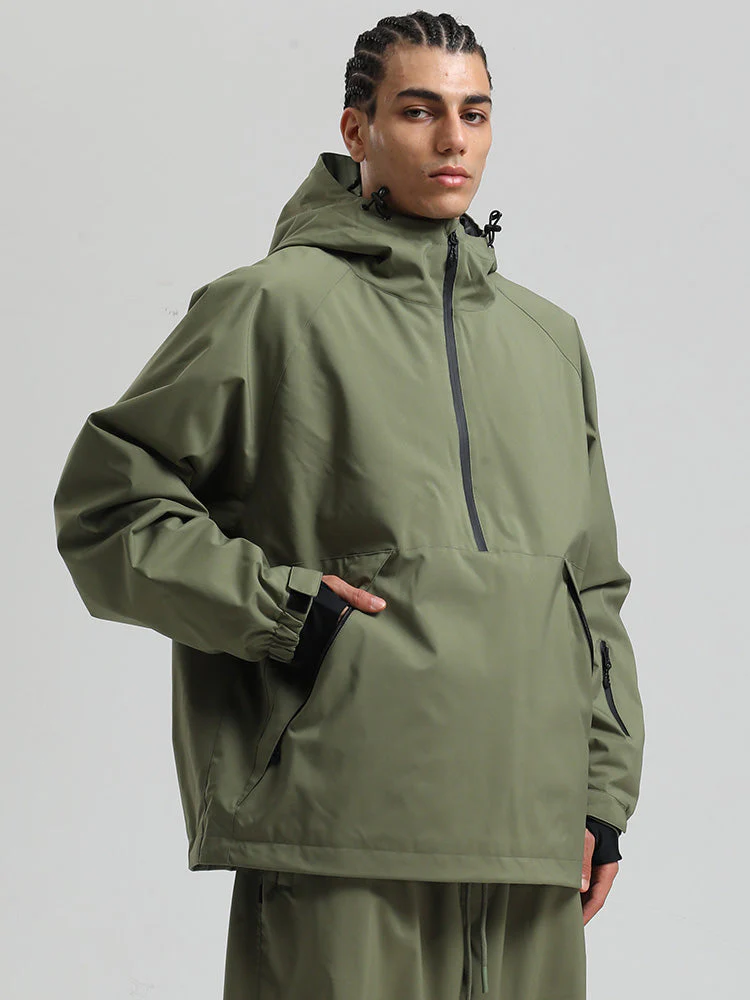 Men's Gsou Snow Durable Urban Vibe Pullover Anorak Snowboard Jacket - Image 3