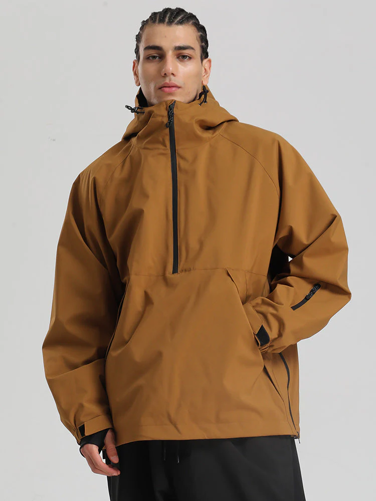 Men's Gsou Snow Durable Urban Vibe Pullover Anorak Snowboard Jacket - Image 4