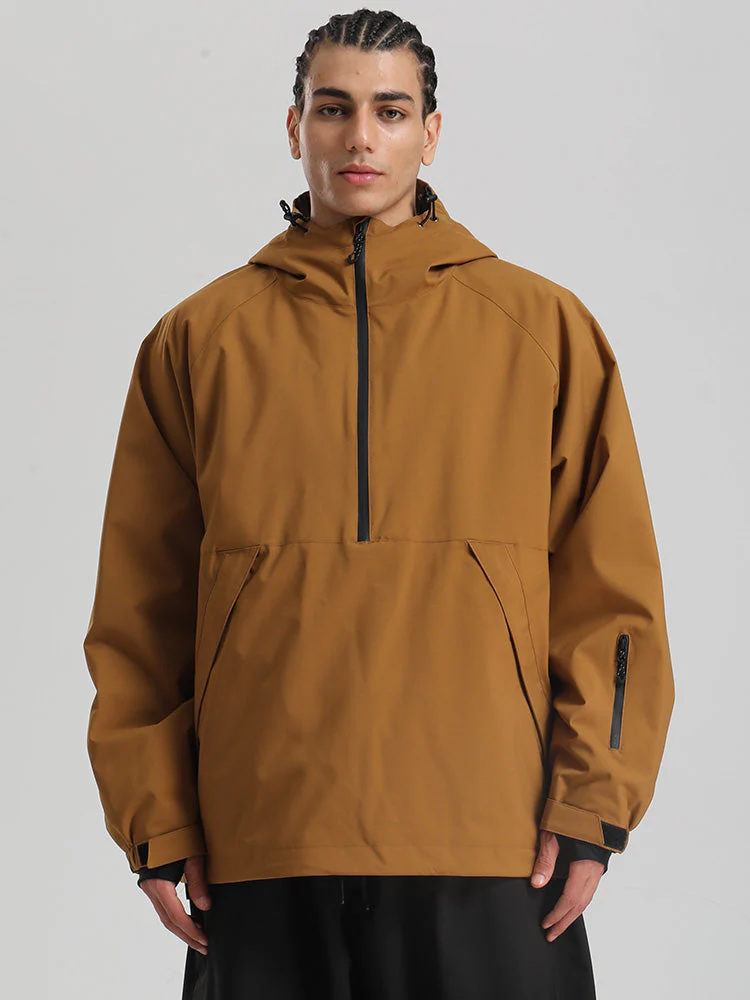 Men's Gsou Snow Durable Urban Vibe Pullover Anorak Snowboard Jacket - Image 5