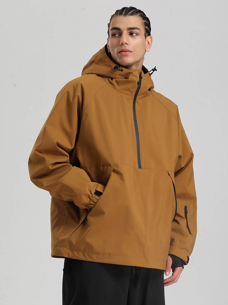 Men's Gsou Snow Durable Urban Vibe Pullover Anorak Snowboard Jacket - Image 6