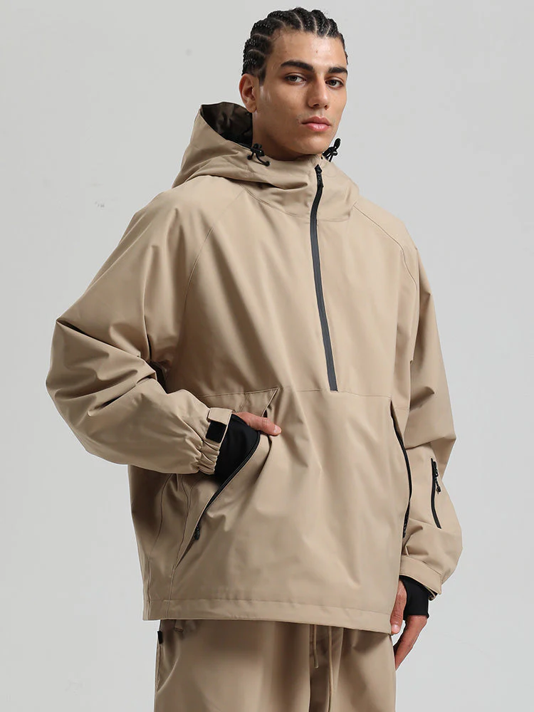 Men's Gsou Snow Durable Urban Vibe Pullover Anorak Snowboard Jacket - Image 8