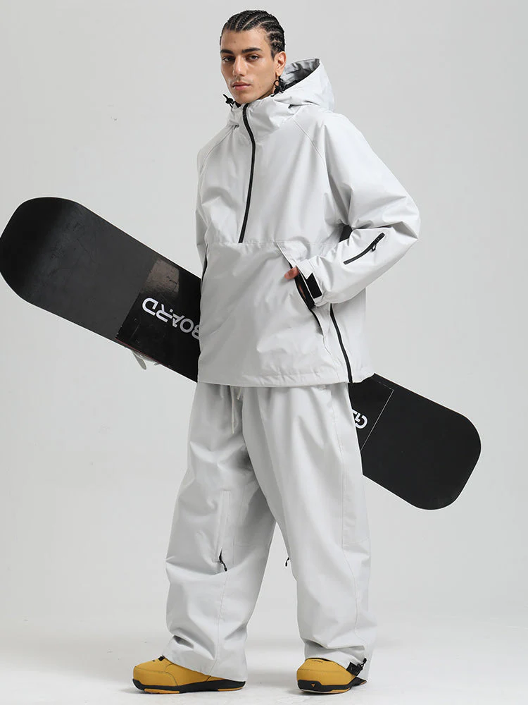 Men's Gsou Snow Durable Urban Vibe Pullover Anorak Snowboard Suits - Image 13