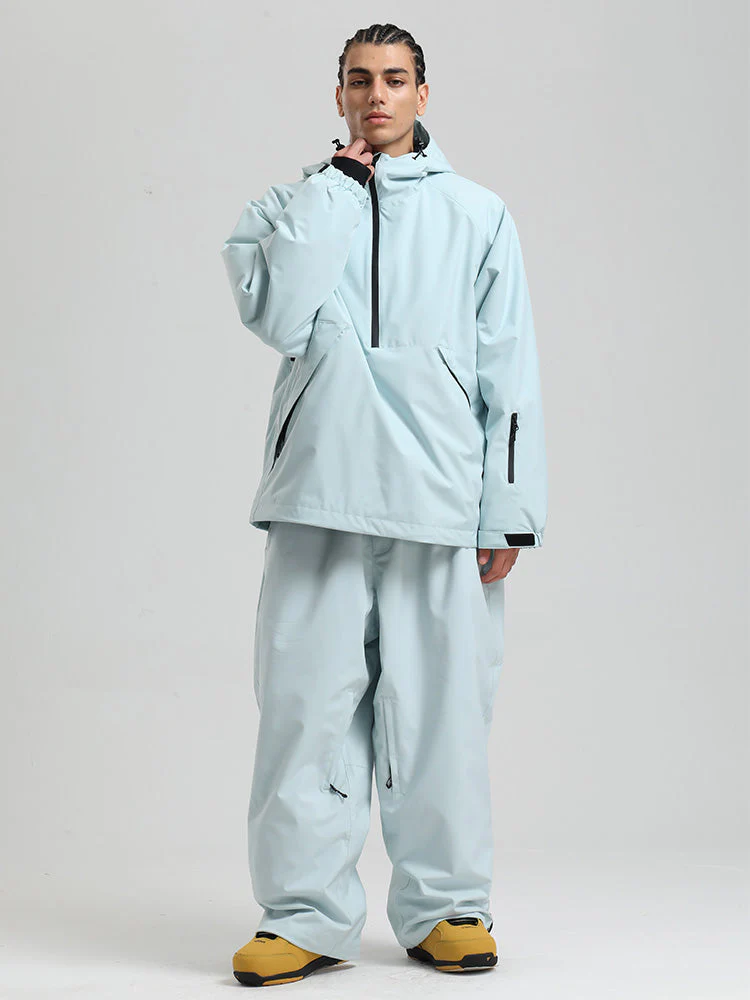 Men's Gsou Snow Durable Urban Vibe Pullover Anorak Snowboard Suits - Image 17