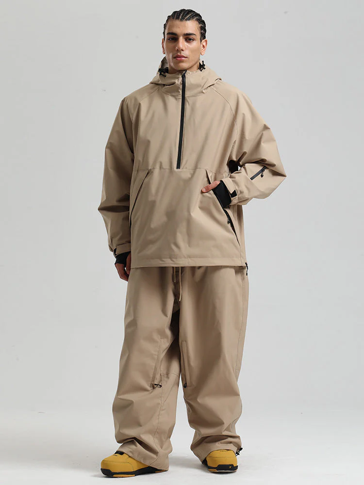 Men's Gsou Snow Durable Urban Vibe Pullover Anorak Snowboard Suits - Image 21