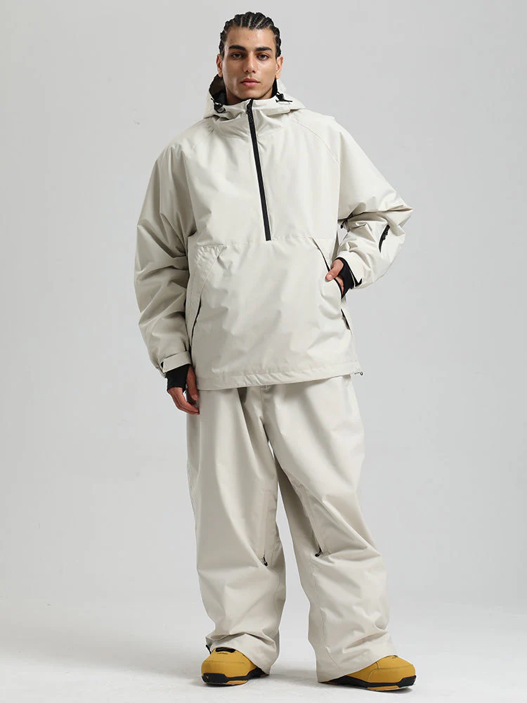 Men's Gsou Snow Durable Urban Vibe Pullover Anorak Snowboard Suits - Image 4