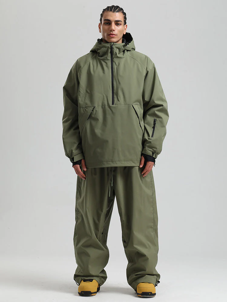 Men's Gsou Snow Durable Urban Vibe Pullover Anorak Snowboard Suits - Image 5