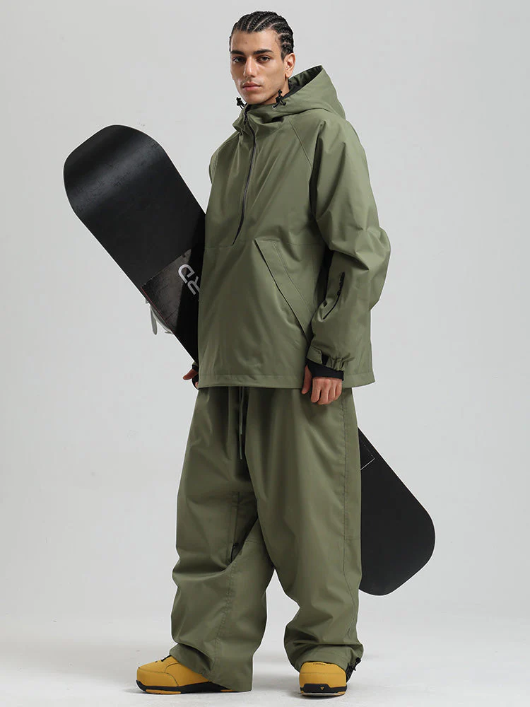 Men's Gsou Snow Durable Urban Vibe Pullover Anorak Snowboard Suits - Image 6