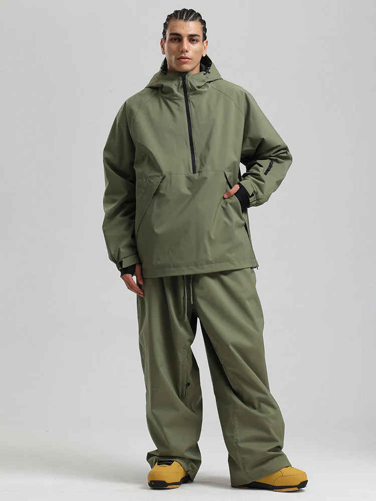 Men's Gsou Snow Durable Urban Vibe Pullover Anorak Snowboard Suits - Image 7