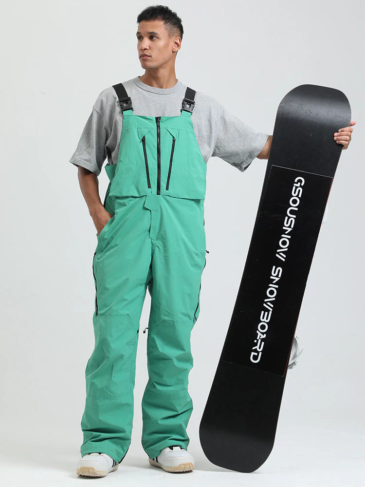 Men's Gsou Snow FrostGuard Insulated High Performance Snow Bibs Pants - Image 11