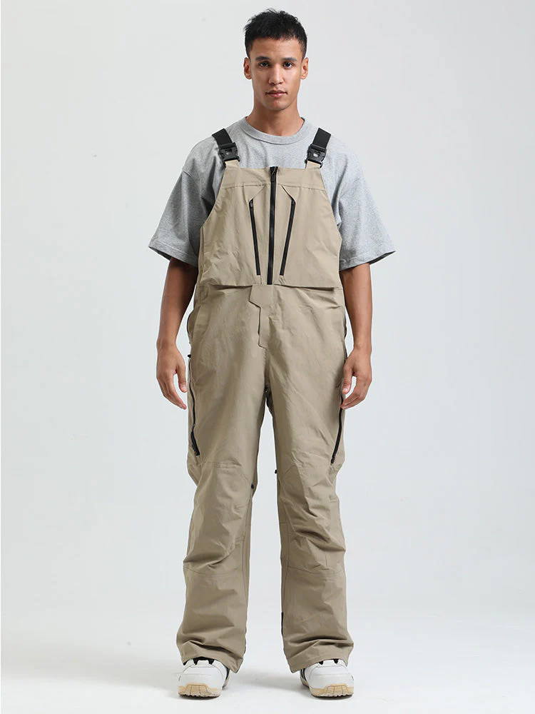 Men's Gsou Snow FrostGuard Insulated High Performance Snow Bibs Pants - Image 14