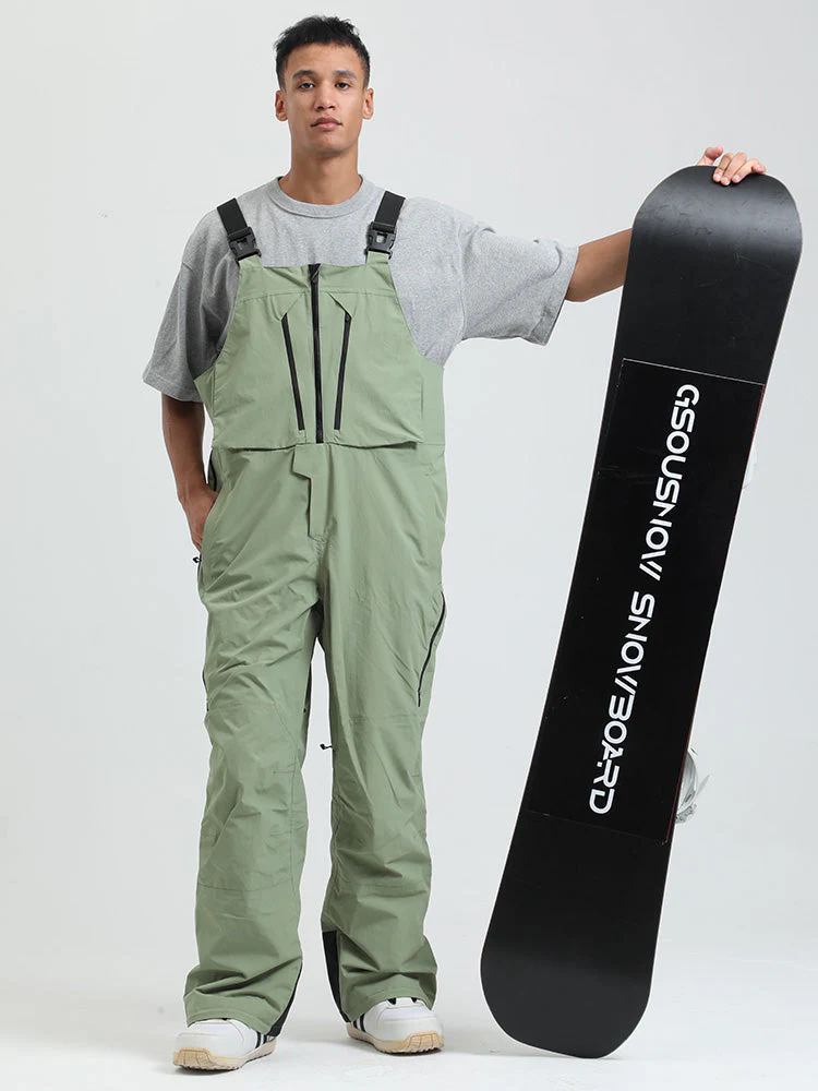 Men's Gsou Snow FrostGuard Insulated High Performance Snow Bibs Pants - Image 19