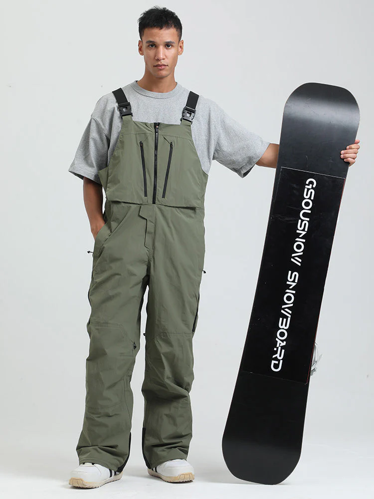 Men's Gsou Snow FrostGuard Insulated High Performance Snow Bibs Pants - Image 9