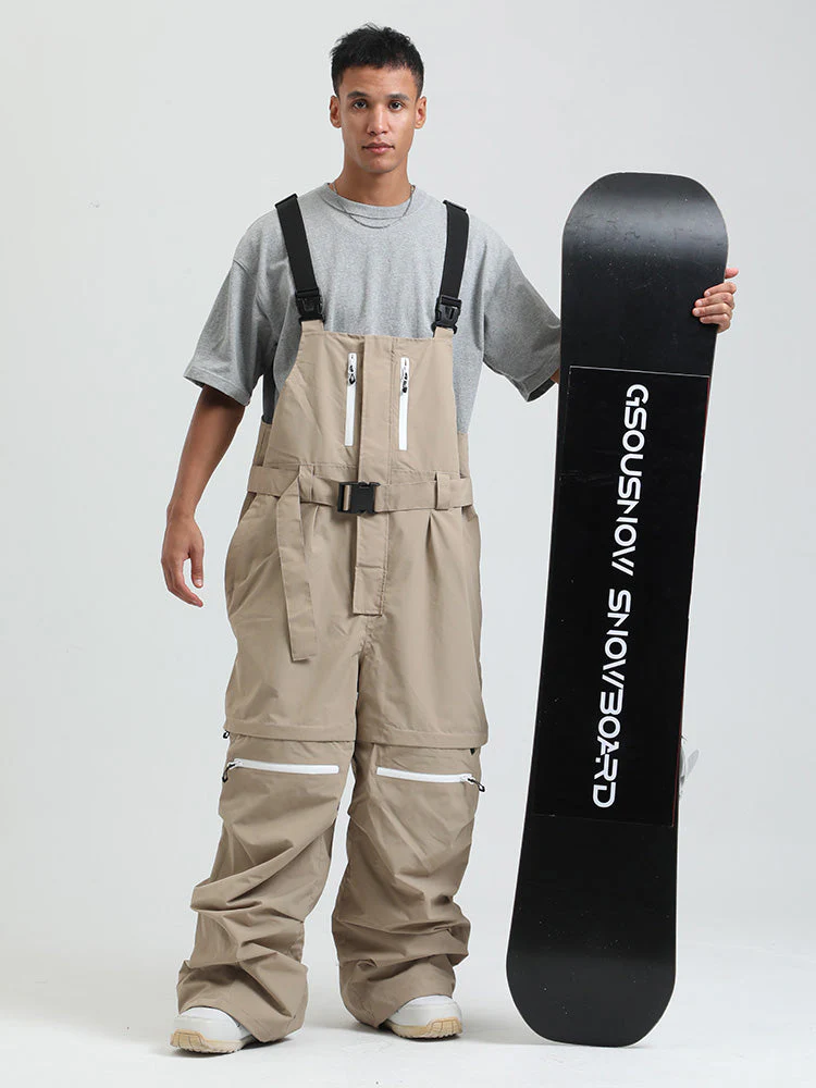 Men's Gsou Snow Mountain Chill Freestyle Baggy Snowboard Bibs - Image 11