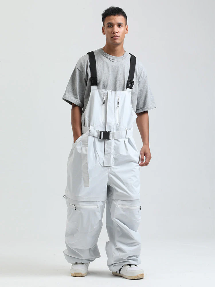 Men's Gsou Snow Mountain Chill Freestyle Baggy Snowboard Bibs - Image 13
