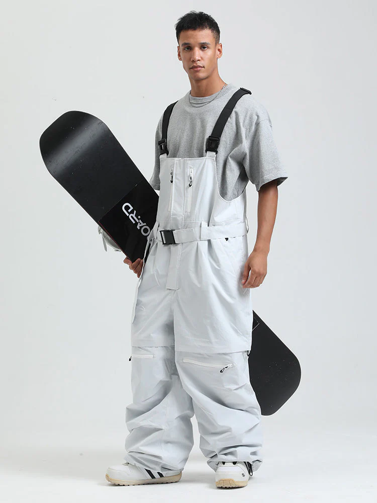 Men's Gsou Snow Mountain Chill Freestyle Baggy Snowboard Bibs - Image 15
