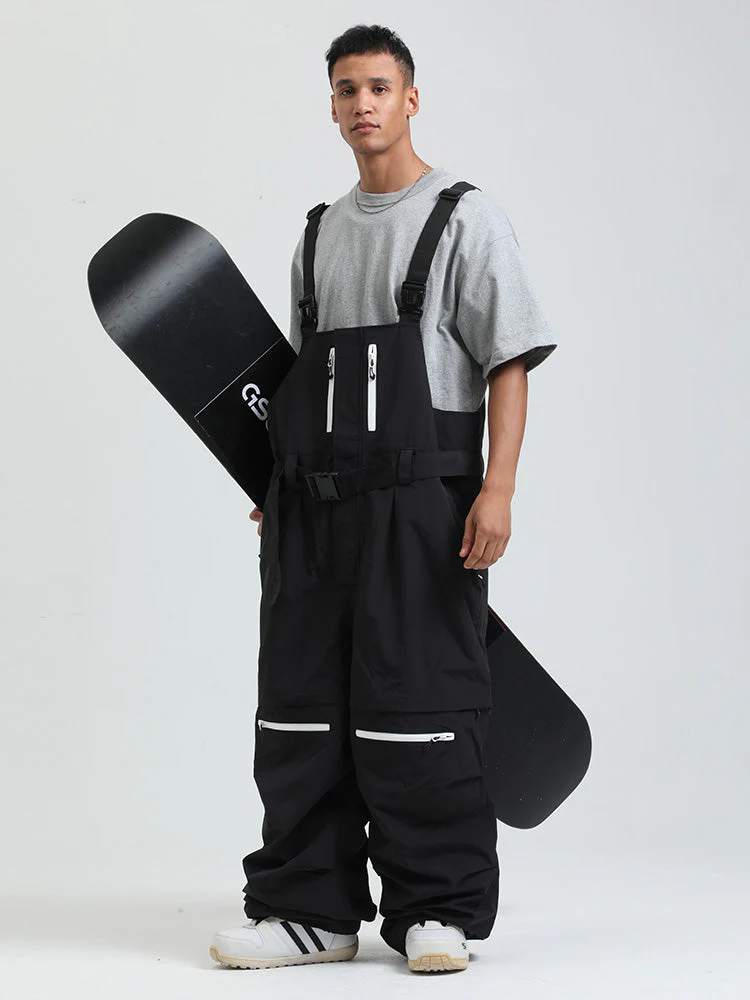 Men's Gsou Snow Mountain Chill Freestyle Baggy Snowboard Bibs - Image 3