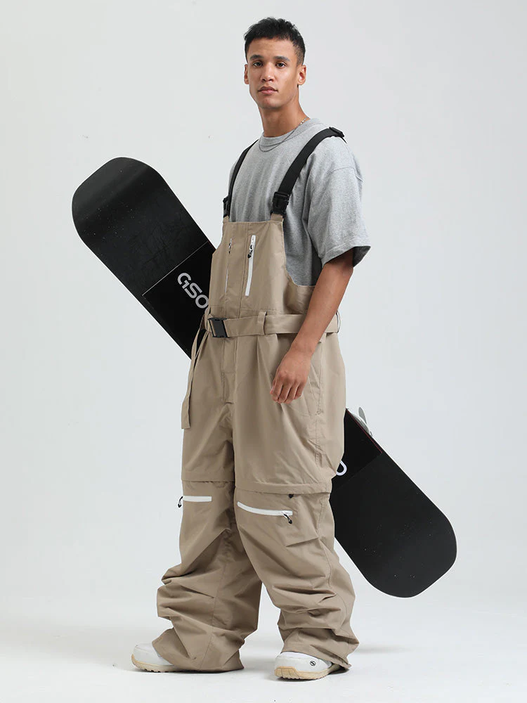 Men's Gsou Snow Mountain Chill Freestyle Baggy Snowboard Bibs - Image 5