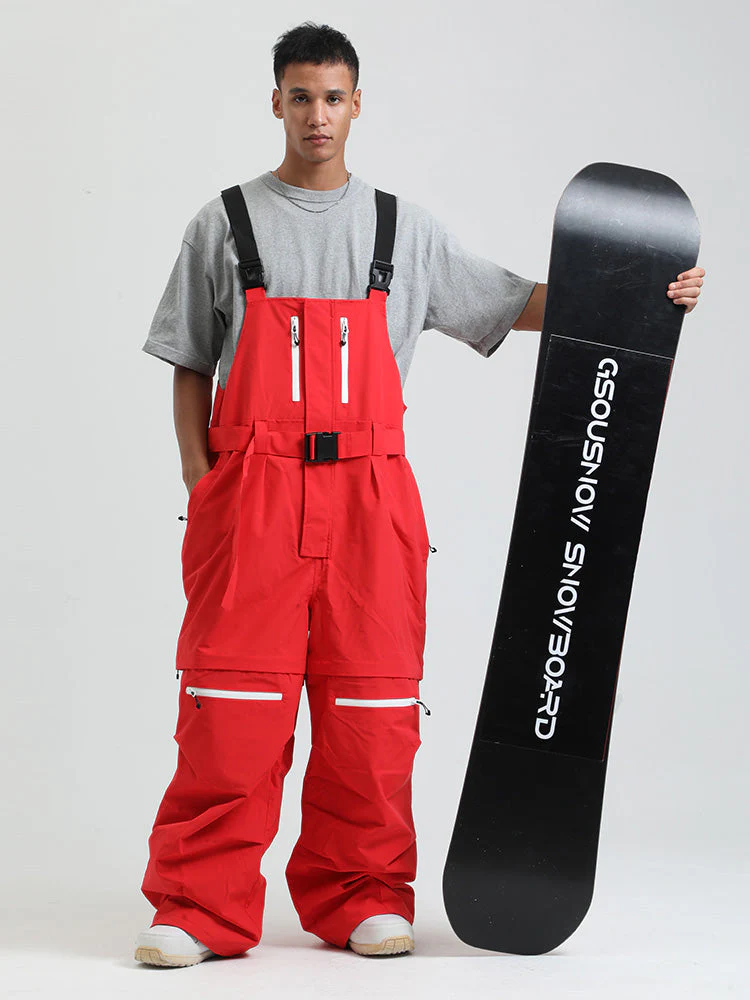 Men's Gsou Snow Mountain Chill Freestyle Baggy Snowboard Bibs - Image 7