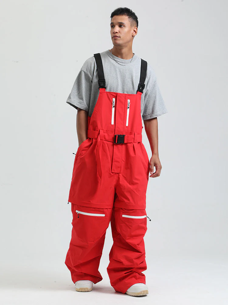 Men's Gsou Snow Mountain Chill Freestyle Baggy Snowboard Bibs - Image 8