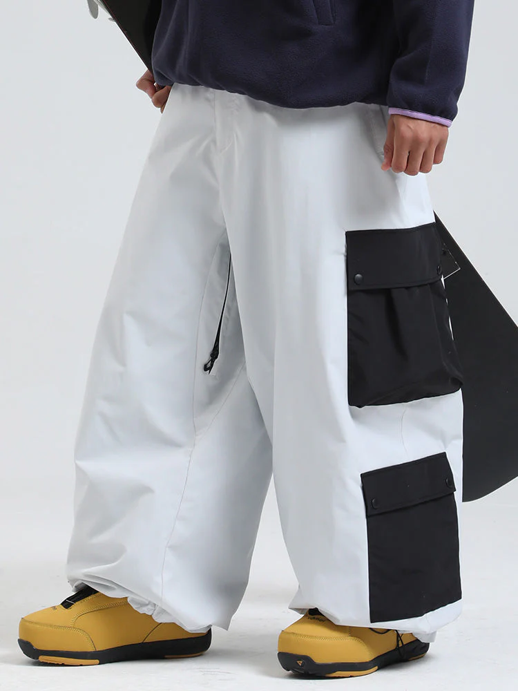Men's Gsou Snow Powder Chaser Oversized Baggy Snowboard Pants - Image 7